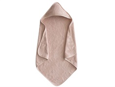 Mushie blush hooded towel